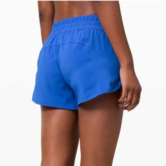 lululemon athletica Pants - Lululemon Tracker Short V *4" Black Size 6  Wild Bluebell